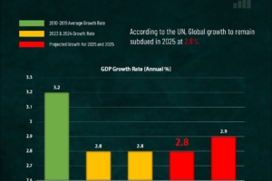 According to the UN, Global Growth to Remain Subdued in 2025 at 2.8%