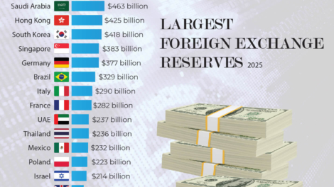 Top 25 Countries With the Largest Foreign Exchange Reserves in 2025