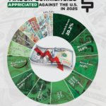 Top 16 Major Currencies That Appreciated Against the U.S. Dollar in 2025