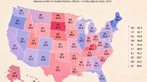 U.S. Fertility Rate by State (2026): Highest and Lowest Birth Rates Across America