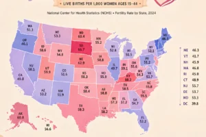 U.S. Fertility Rate by State (2026): Highest and Lowest Birth Rates Across America