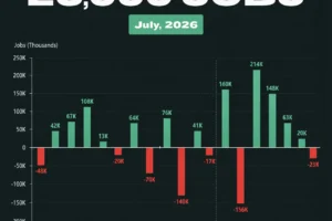 U.S. Economy Lost 23,000 Jobs in July as Hiring Weakens