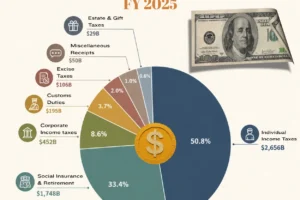The Sources of U.S. Government Revenue in FY 2025
