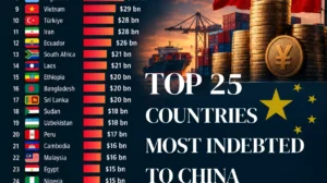 Top 25 Countries Owing the Most Debt to China