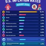 U.S. Inflation August 2026: Prices Rise 3.4% as Energy Jumps 16.3%